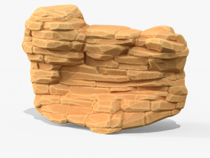 Stylized Sandstone Rock Pack 3Dモデル