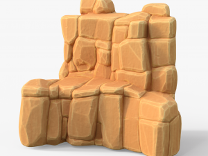 Stylized Sandstone Rock Pack 3Dモデル