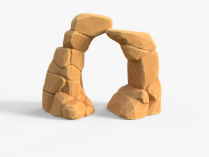Stylized Sandstone Rock Pack 3Dモデル