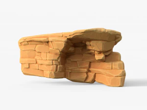 Stylized Sandstone Rock Pack 3D Model