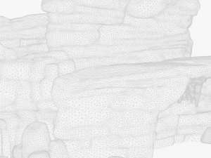 Stylized Sandstone Rock Pack 3D Model