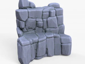 Stylized Stone Rock Pack 3D Model
