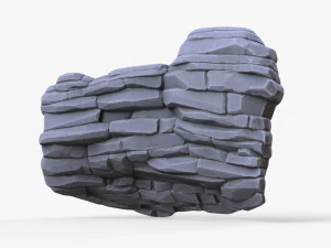 Stylized Stone Rock Pack 3D Model