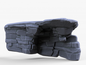 Stylized Stone Rock Pack Modello 3D