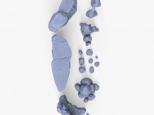 Stylized Stone Rock Pack Modello 3D