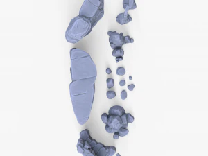 Stylized Stone Rock Pack 3D Model