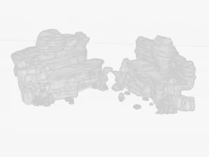 Stylized Stone Rock Pack 3D Model