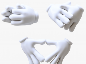 Cartoon Stylized Hand 3D Модель