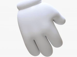 Mano stilizzata del fumetto Modello 3D