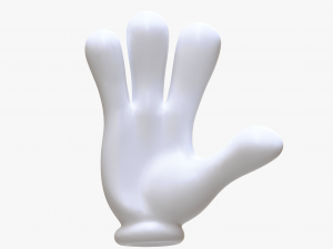 Cartoon Stylized Hand 3D Модель