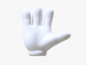 Mano stilizzata del fumetto Modello 3D