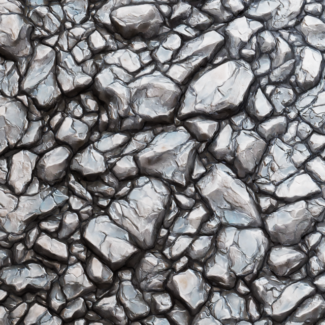 Stylized Silver v1 Seamless Texture CG Textures .c4d .max .obj .3ds .fbx .stl .blend 