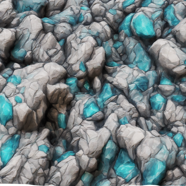 Stylized Minerals v2 Seamless Texture CG Textures .c4d .max .obj .3ds .fbx .stl .blend 