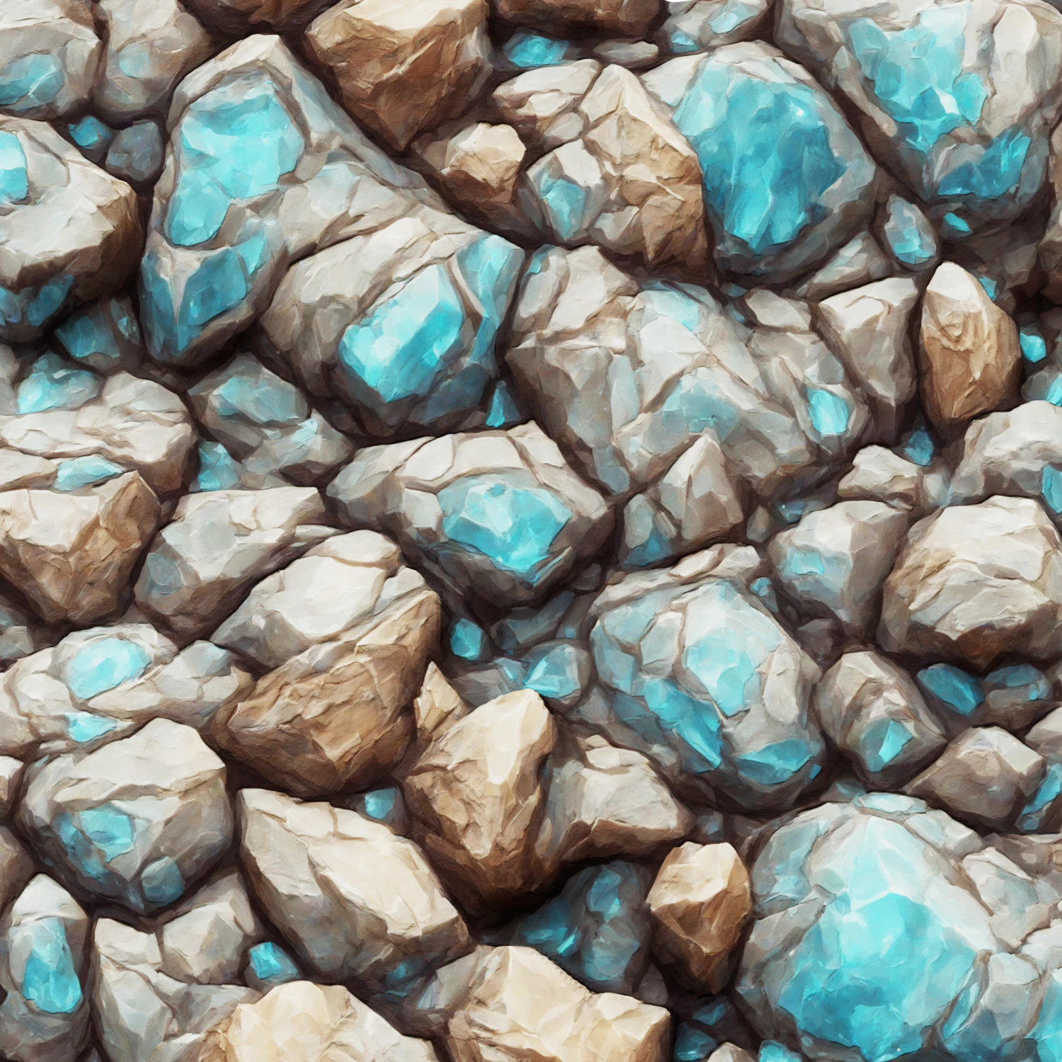 Stylized Minerals v1 Seamless Texture CG Textures .c4d .max .obj .3ds .fbx .stl .blend