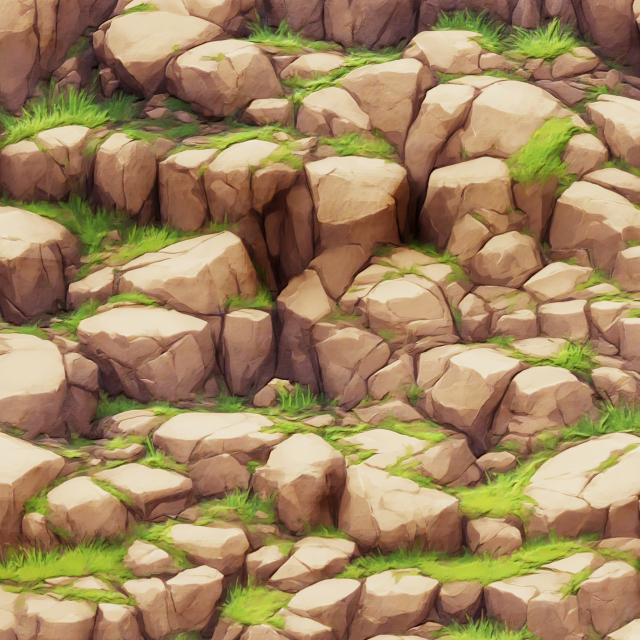Stylized Rock Seamless Texture Texturas CG .c4d .max .obj .3ds .fbx .stl .blend 