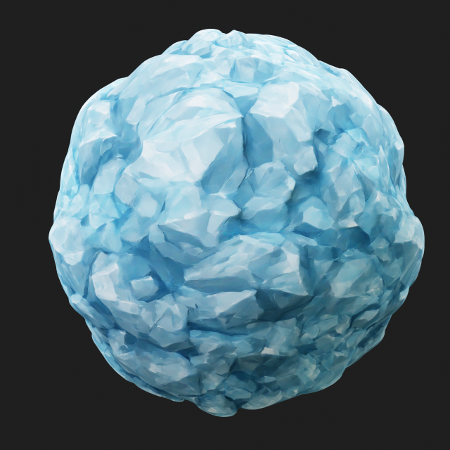 Stylized Ice Seamless Texture CG Текстури .c4d .max .obj .3ds .fbx .stl .blend 