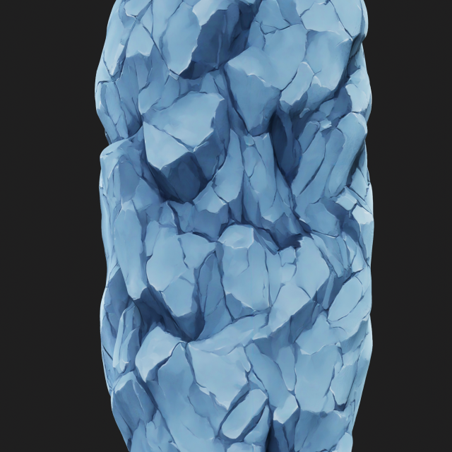Stylized Ice Seamless Texture CG 纹理 .c4d .max .obj .3ds .fbx .stl .blend 