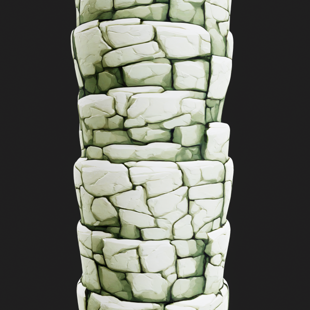 Stylized Brick Seamless Texture CG Textures .c4d .max .obj .3ds .fbx .stl .blend 