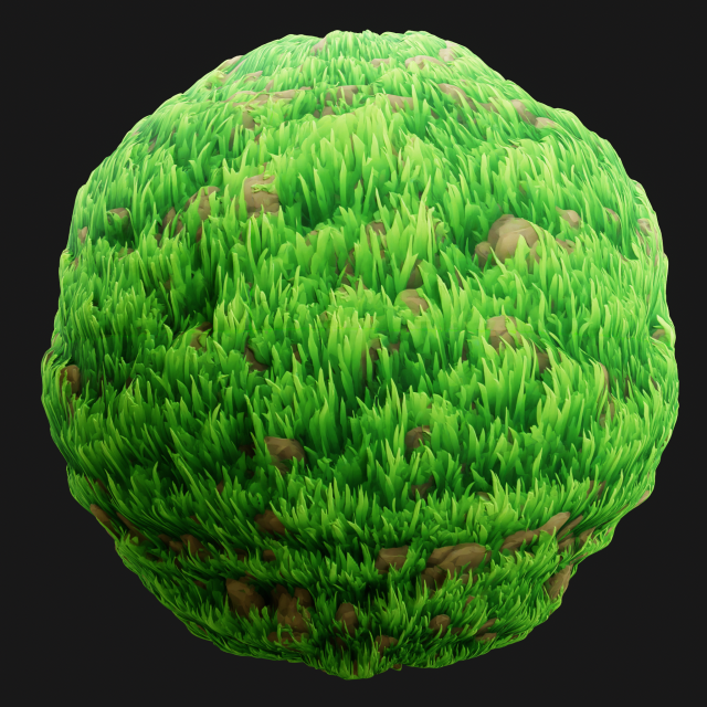 Stylized Grass Seamless Texture CG Textures .c4d .max .obj .3ds .fbx .stl .blend 