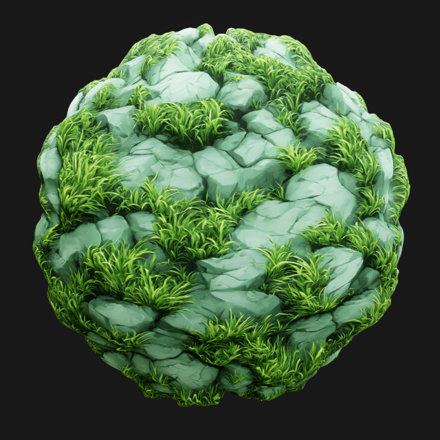 Stylized Ground Seamless Texture Texturas CG .c4d .max .obj .3ds .fbx .stl .blend 