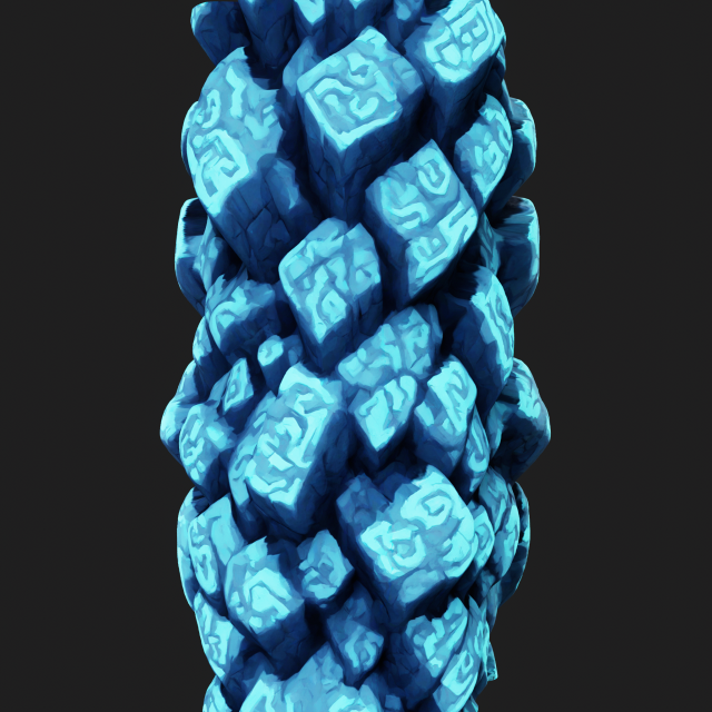 Stylized Rune Seamless Texture CG Tekstury .c4d .max .obj .3ds .fbx .stl .blend 
