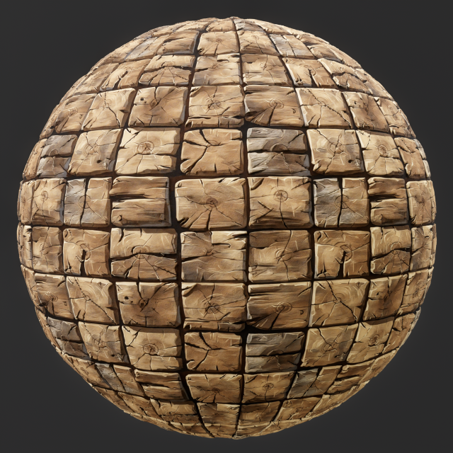Stylized Wood Seamless Texture CG Textures .c4d .max .obj .3ds .fbx .stl .blend 