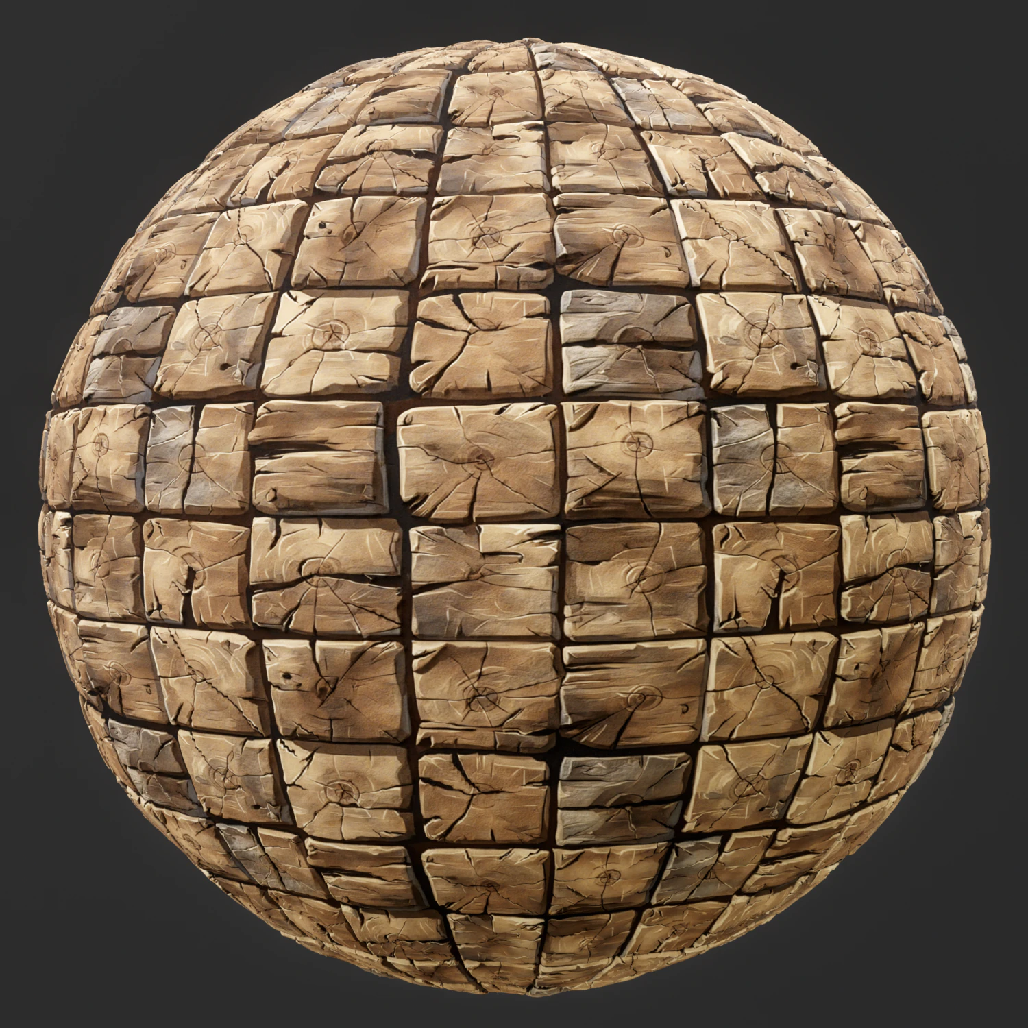Stylized Wood Seamless Texture CG Textures .c4d .max .obj .3ds .fbx .stl .blend 