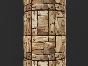 Stylized Wood Seamless Texture CG Texturen
