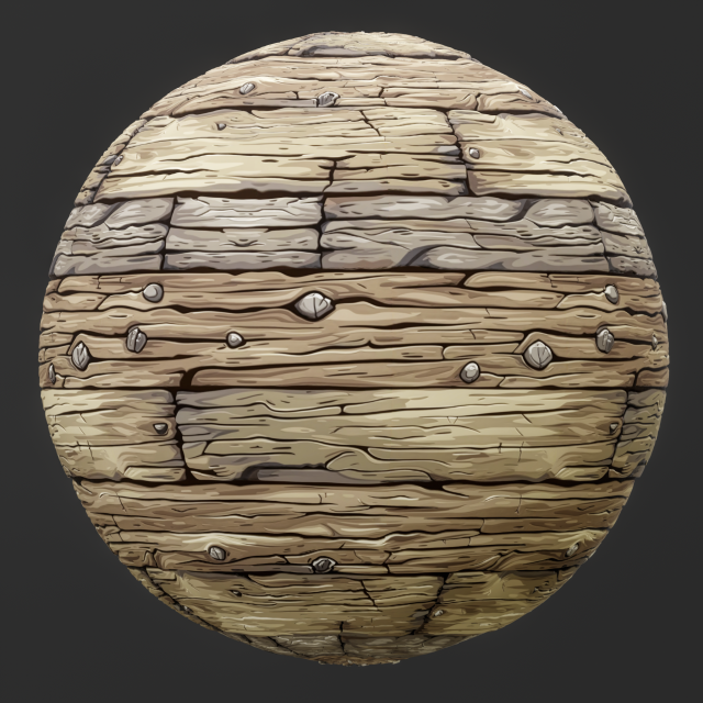Stylized Wood Seamless Texture CG テクスチャ .c4d .max .obj .3ds .fbx .stl .blend 