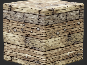Stylized Wood Seamless Texture CG テクスチャ