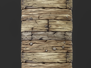 Stylized Wood Seamless Texture CG テクスチャ