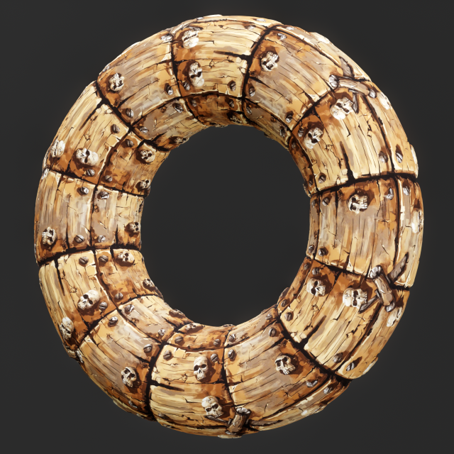 Stylized Wood Seamless Texture CG Tekstury .c4d .max .obj .3ds .fbx .stl .blend 