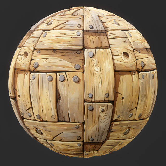 Stylized Wood Seamless Texture CG テクスチャ .c4d .max .obj .3ds .fbx .stl .blend 