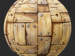 Stylized Wood Seamless Texture CG Текстури