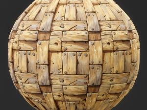 Stylized Wood Seamless Texture CG テクスチャ