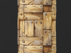 Stylized Wood Seamless Texture CG テクスチャ