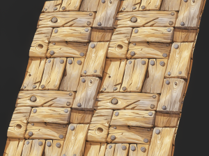 Stylized Wood Seamless Texture CG テクスチャ