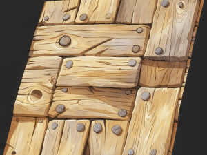 Stylized Wood Seamless Texture CG テクスチャ