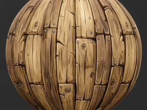Stylized Wood Seamless Texture CG 纹理