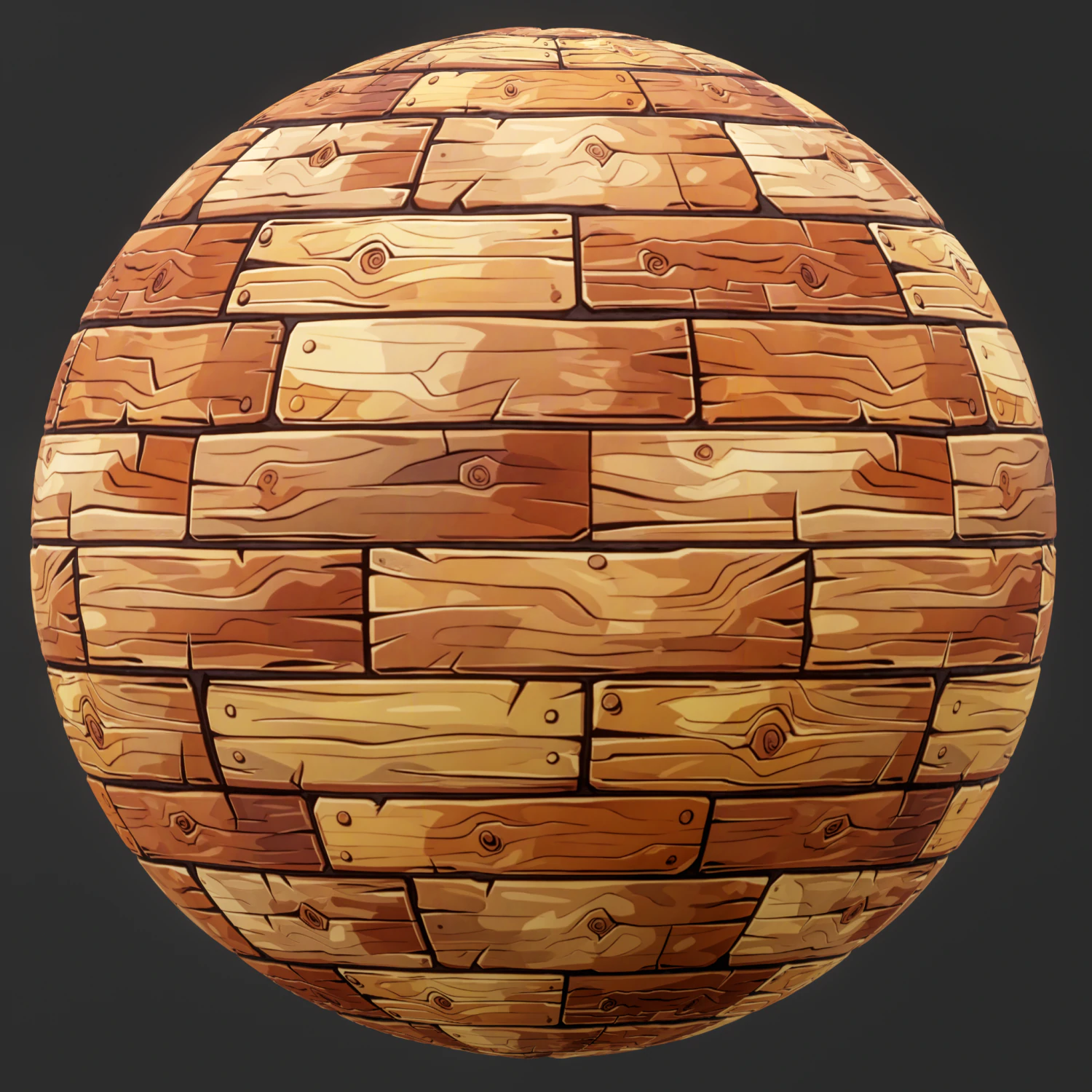 Stylized Wood Seamless Texture CG Textures .c4d .max .obj .3ds .fbx .stl .blend