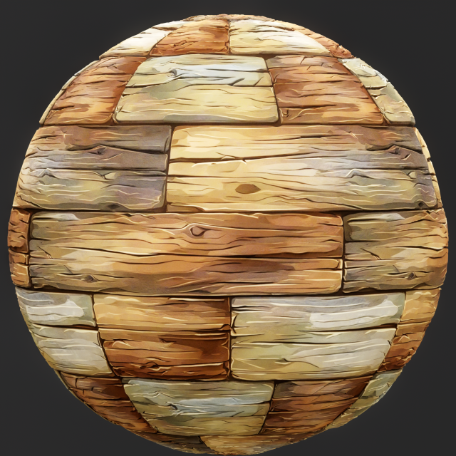 Stylized Wood Seamless Texture CG Текстури .c4d .max .obj .3ds .fbx .stl .blend