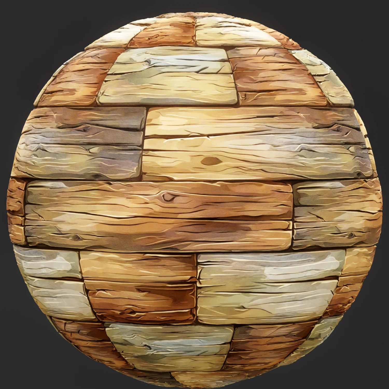Stylized Wood Seamless Texture CG Textures .c4d .max .obj .3ds .fbx .stl .blend 