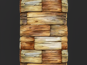 Stylized Wood Seamless Texture CG Текстури