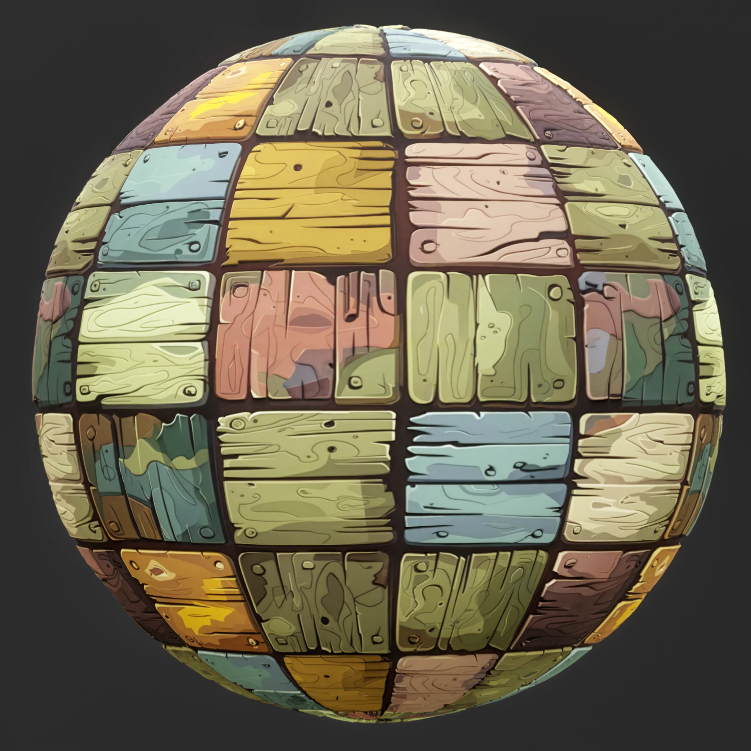 Stylized Wood Seamless Texture CG Textures .c4d .max .obj .3ds .fbx .stl .blend