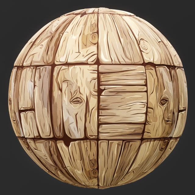 Stylized Wood Seamless Texture CG テクスチャ .c4d .max .obj .3ds .fbx .stl .blend