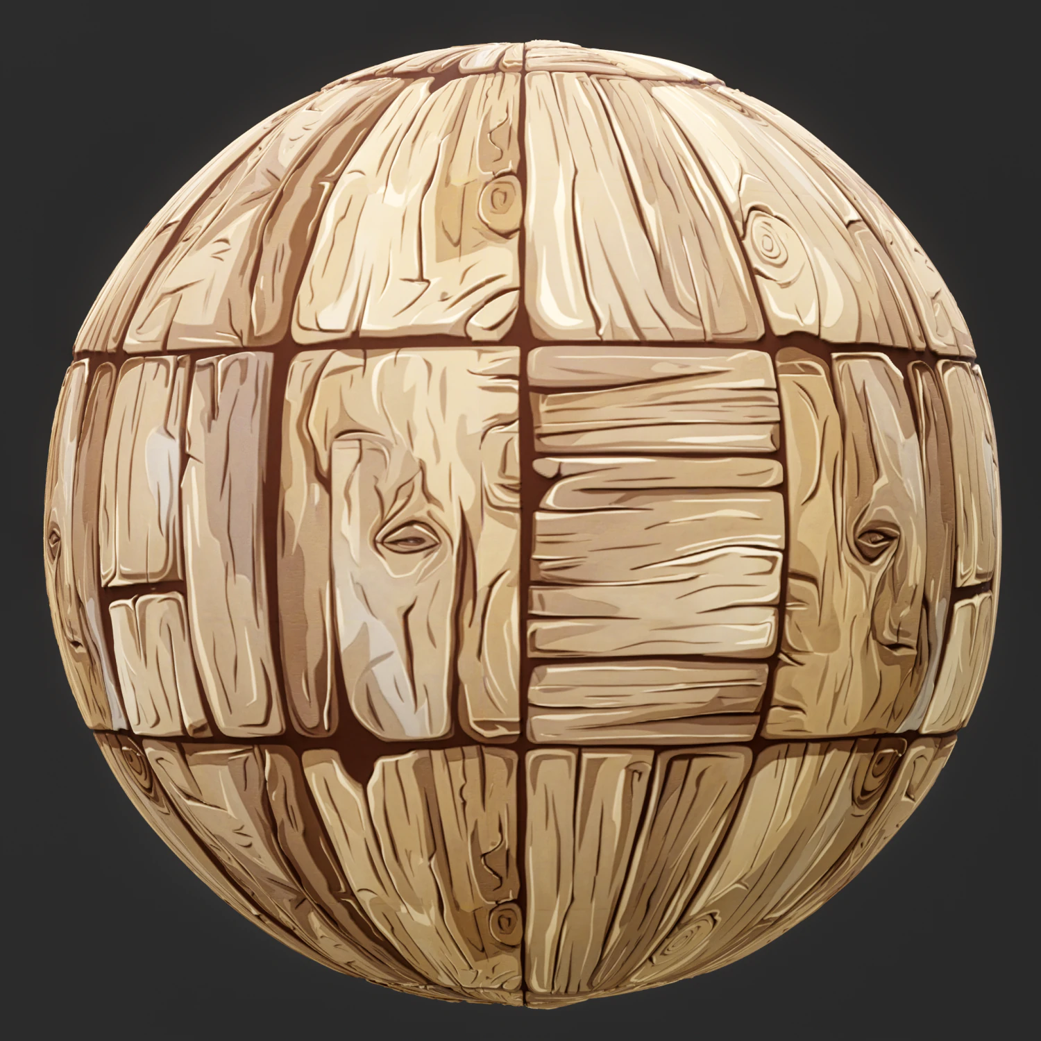 Stylized Wood Seamless Texture CG Textures .c4d .max .obj .3ds .fbx .stl .blend 