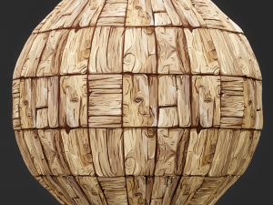 Stylized Wood Seamless Texture CG テクスチャ