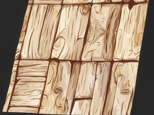 Stylized Wood Seamless Texture CG テクスチャ