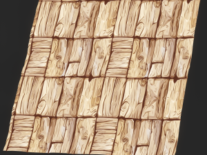 Stylized Wood Seamless Texture CG テクスチャ