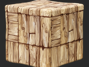 Stylized Wood Seamless Texture CG テクスチャ